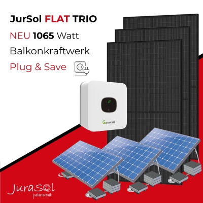 JurSol FLAT Trio Black 1065 Watt